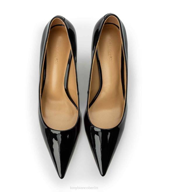 Stöckelschuhe| de Tony Bianco Frauen Kysaia-Absätze schwarzes Lackleder 462497